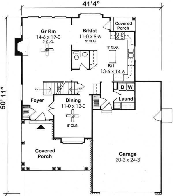 Main Floor Plan: 46-748