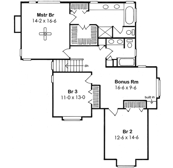 Upper/Second Floor Plan: 46-748