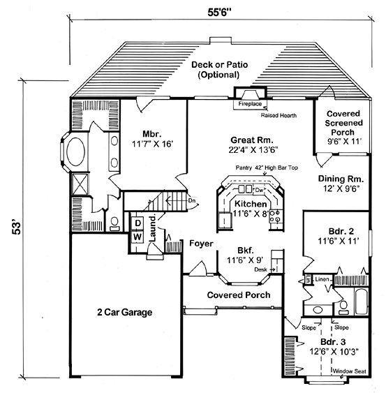 Main Floor Plan: 46-750