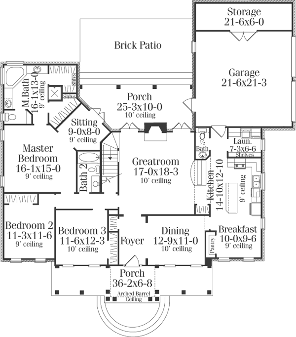 Main Floor Plan: 47-104