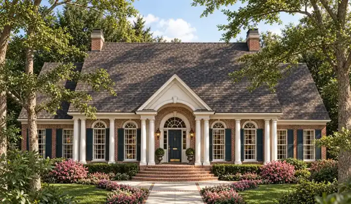 Southern house plans 47-106 - front exterior, 3,305 sq ft, 4 bed, 3 bath house plans | Monster House Plans