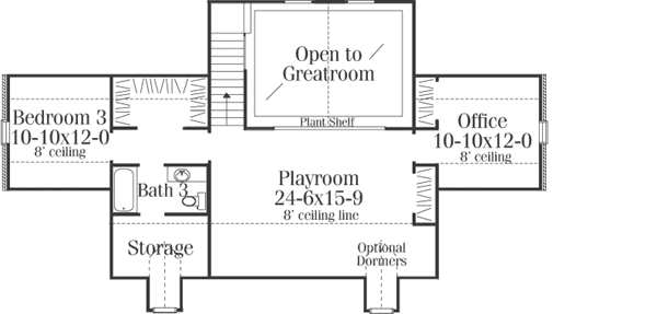 Upper/Second Floor Plan: 47-106
