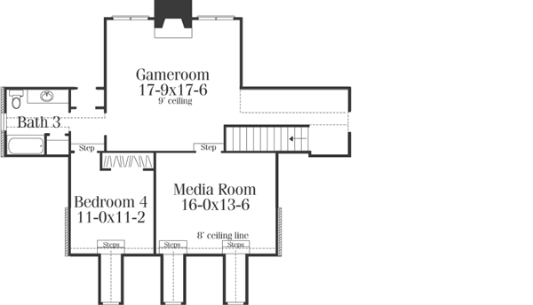 Upper/Second Floor Plan: 47-108