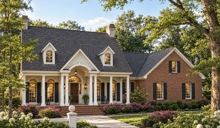 Southern house plans 47-109 - front exterior, 2,197 sq ft, 3 bed, 2 bath house plans | Monster House Plans