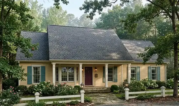 Country house plans 47-112 - front exterior, 1,695 sq ft, 3 bed, 2 bath house plans | Monster House Plans