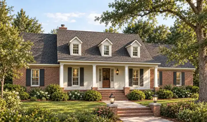 Southern house plans 47-123 - front exterior, 2,561 sq ft, 3 bed, 2 bath house plans | Monster House Plans