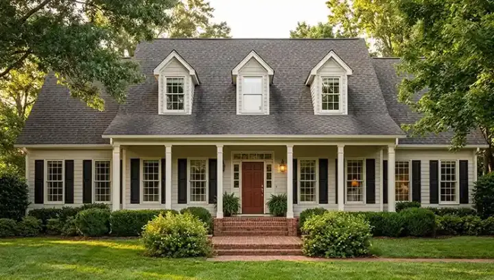 Country house plans 47-124 - front exterior, 1,865 sq ft, 3 bed, 2 bath house plans | Monster House Plans