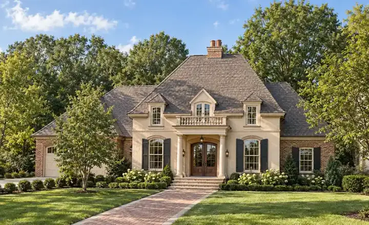 Southern house plans 47-136 - front exterior, 3,281 sq ft, 3 bed, 2 bath house plans | Monster House Plans