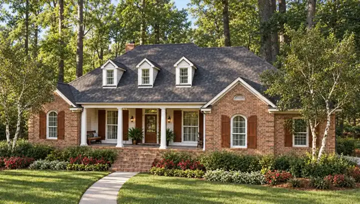 Southern house plans 47-143 - front exterior, 1,990 sq ft, 3 bed, 3 bath house plans | Monster House Plans
