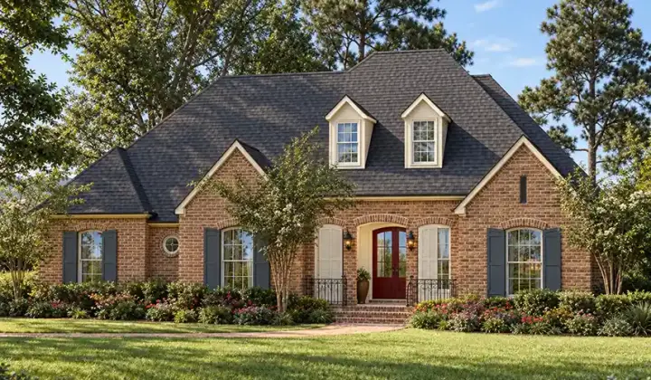 Country house plans 47-149 - front exterior, 2,280 sq ft, 4 bed, 2 bath house plans | Monster House Plans