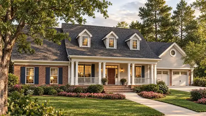 Southern house plans 47-156 - front exterior, 2,225 sq ft, 3 bed, 2 bath house plans | Monster House Plans