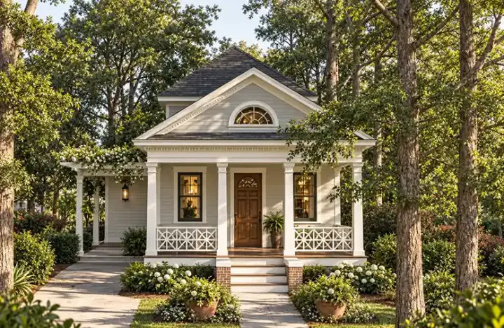 Southern house plans 47-158 - front exterior, 1,778 sq ft, 3 bed, 2 bath house plans | Monster House Plans