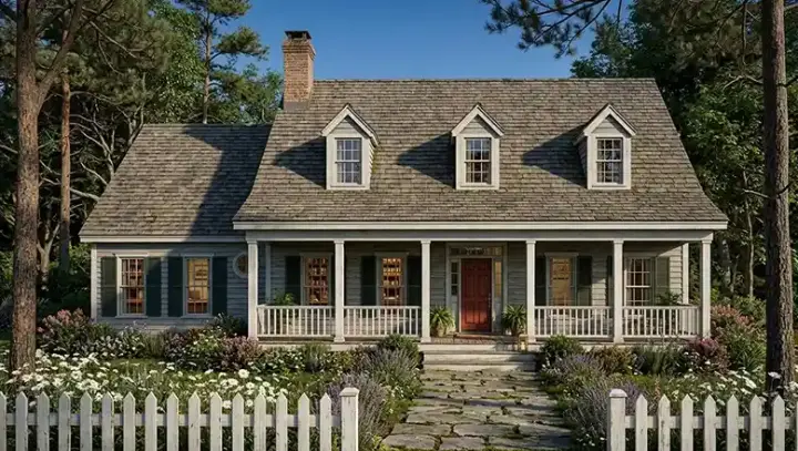 Country house plans 47-162 - front exterior, 1,680 sq ft, 3 bed, 2 bath house plans | Monster House Plans