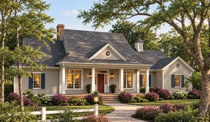 Southern house plans 47-167 - front exterior, 2,360 sq ft, 4 bed, 2 bath house plans | Monster House Plans