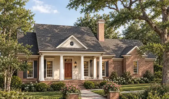 Southern house plans 47-176 - front exterior, 1,979 sq ft, 3 bed, 2 bath house plans | Monster House Plans