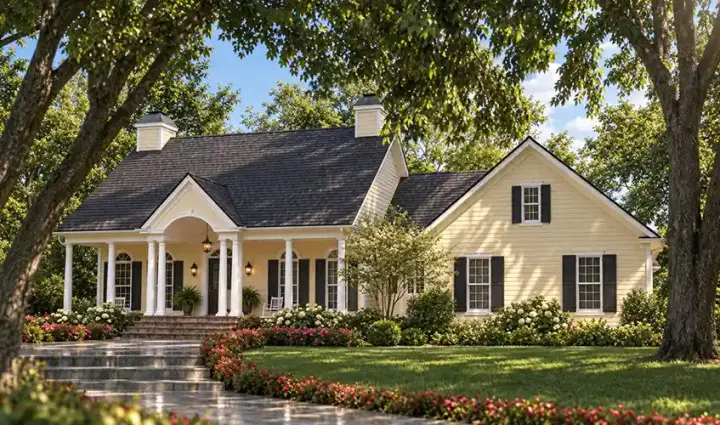 Southern house plans 47-178 - front exterior, 2,046 sq ft, 3 bed, 2 bath house plans | Monster House Plans