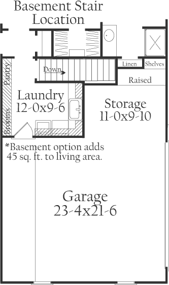 Southern Style Home Design Plan: 47-178