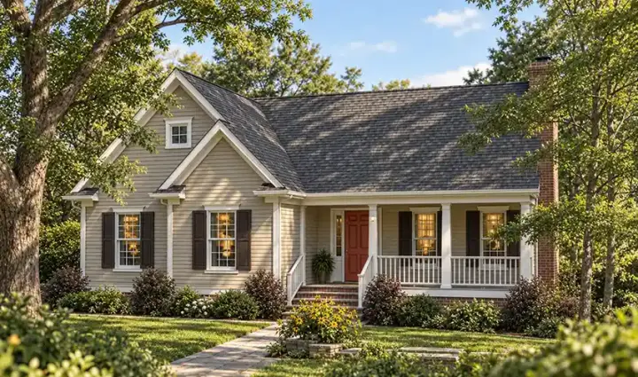 Country house plans 47-179 - front exterior, 1,806 sq ft, 3 bed, 2 bath house plans | Monster House Plans