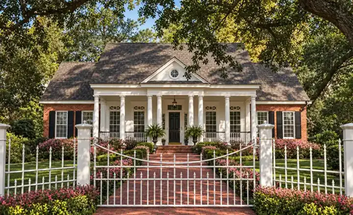 Southern Colonial house plans 47-180 - front exterior, 2,863 sq ft, 4 bed, 3 bath house plans | Monster House Plans