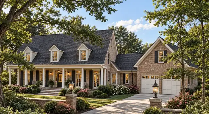 Southern house plans 47-195 - front exterior, 2,144 sq ft, 3 bed, 3 bath house plans | Monster House Plans