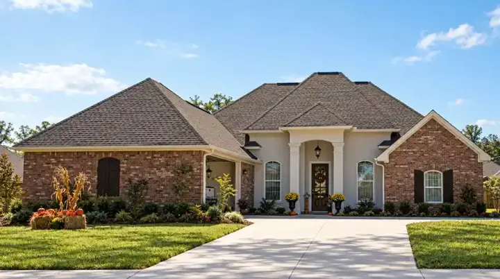 Country house plans 47-285 - front exterior, 1,931 sq ft, 3 bed, 2 bath house plans | Monster House Plans