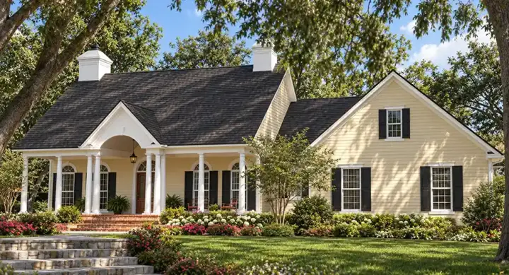 Southern house plans 47-298 - front exterior, 2,046 sq ft, 3 bed, 2 bath house plans | Monster House Plans