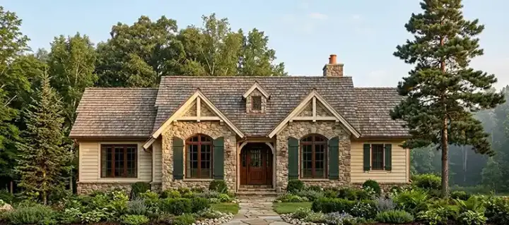Country house plans 48-105 - front exterior, 1,977 sq ft, 3 bed, 2 bath house plans | Monster House Plans