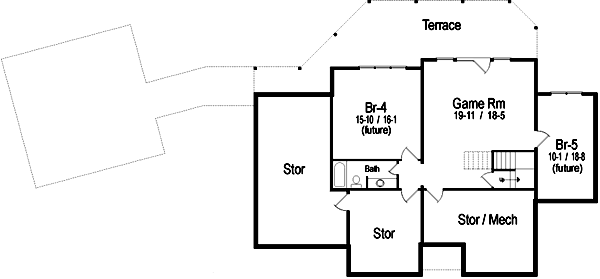Lower Floor Plan: 48-105