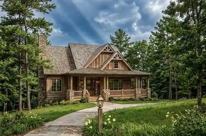 Country house plans 48-106 - front exterior, 2,184 sq ft, 3 bed, 2 bath house plans | Monster House Plans