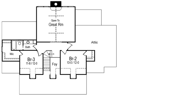 Upper/Second Floor Plan: 48-107