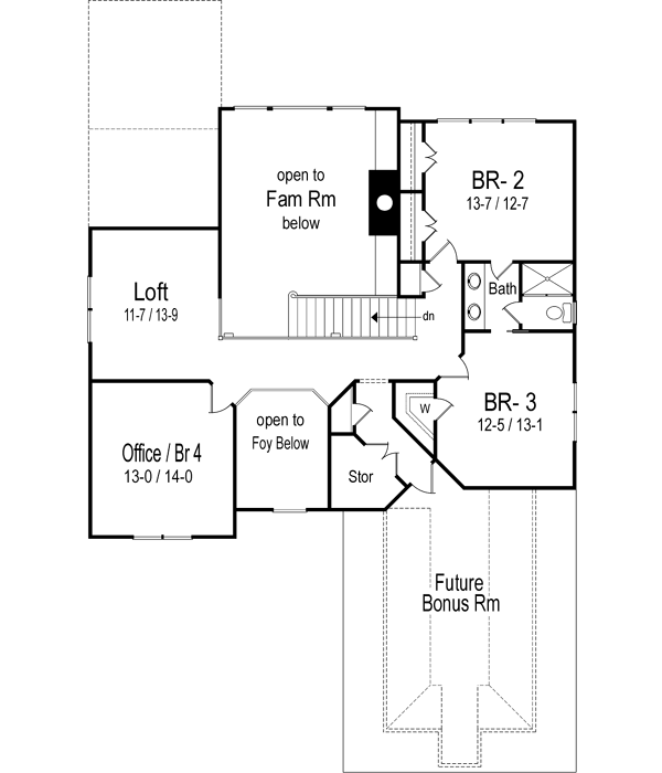 Upper/Second Floor Plan: 48-110