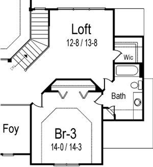 Southern Style Home Design Plan: 48-112