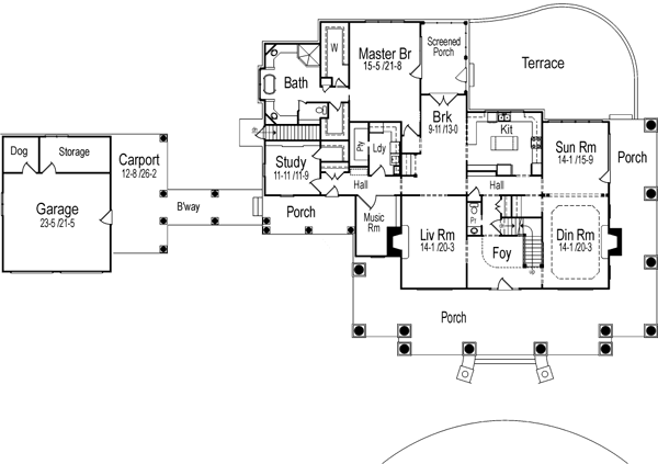Main Floor Plan: 48-116