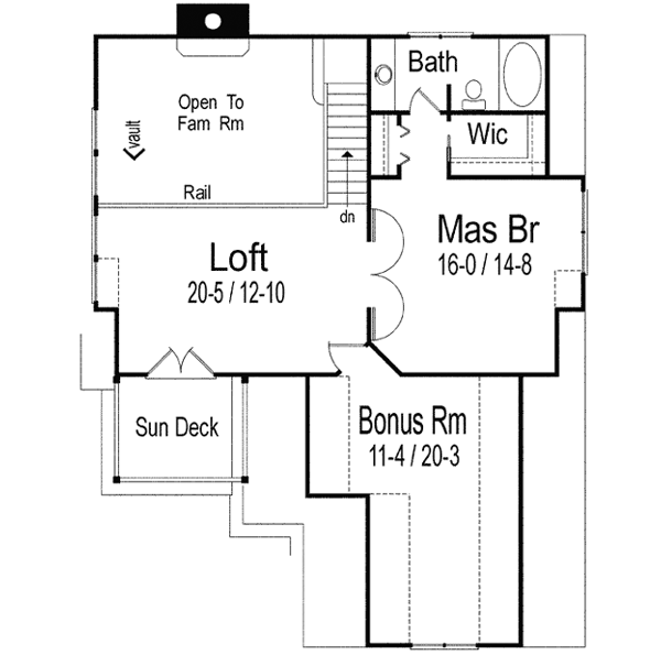 Upper/Second Floor Plan: 48-117