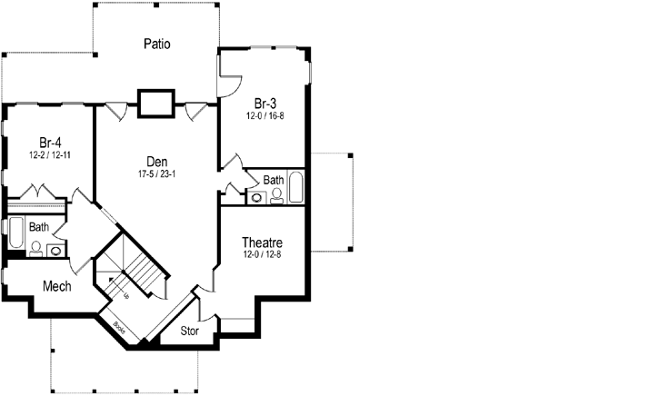 Upper/Second Floor Plan: 48-122