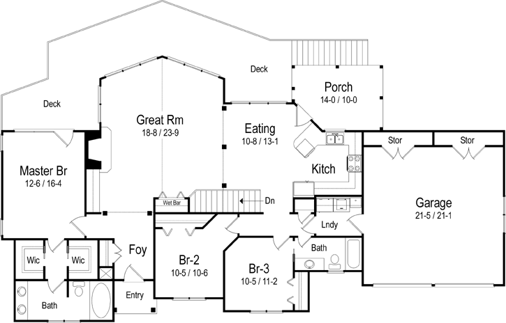 Main Floor Plan: 48-124