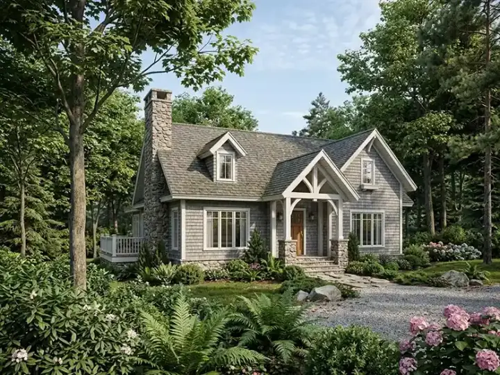 Country house plans 48-128 - front exterior, 2,042 sq ft, 3 bed, 3 bath house plans | Monster House Plans