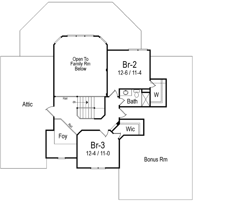 Upper/Second Floor Plan: 48-133