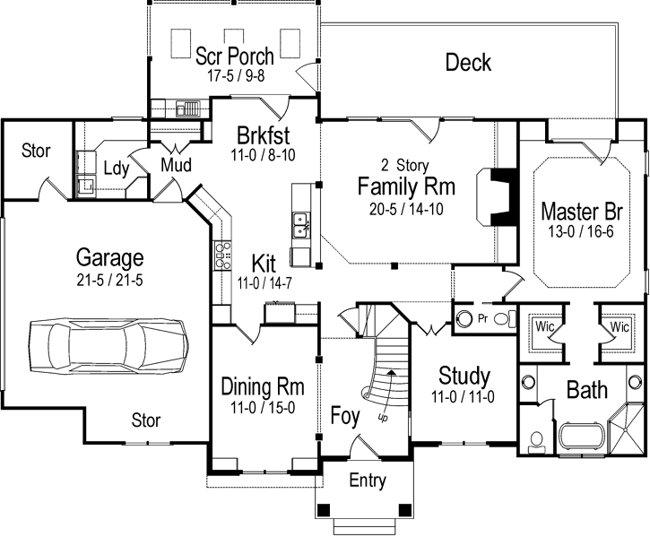Main Floor Plan: 48-135