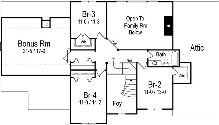 Upper/Second Floor Plan: 48-135