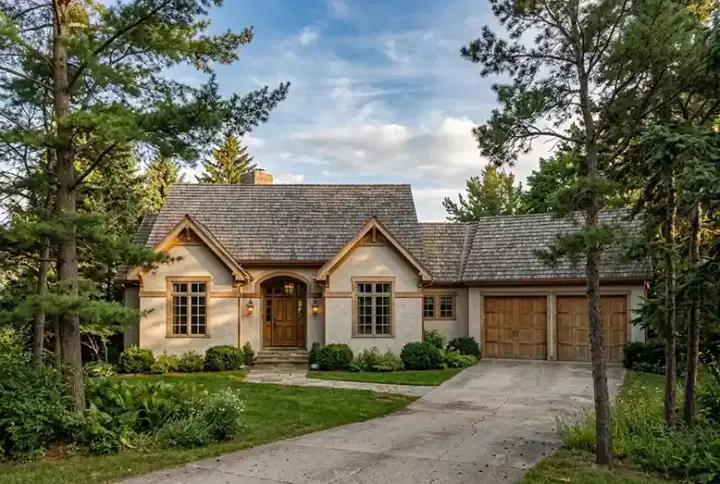 European house plans 48-136 - front exterior, 2,586 sq ft, 3 bed, 2 bath house plans | Monster House Plans