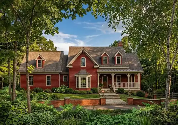 Country house plans 48-137 - front exterior, 2,597 sq ft, 3 bed, 3 bath house plans | Monster House Plans