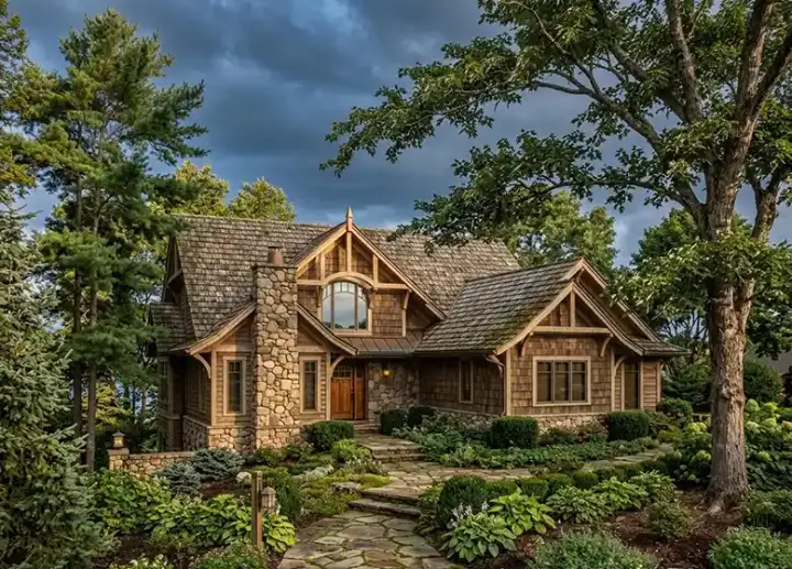 Craftsman house plans 48-138 - front exterior, 2,662 sq ft, 2 bed, 2 bath house plans | Monster House Plans