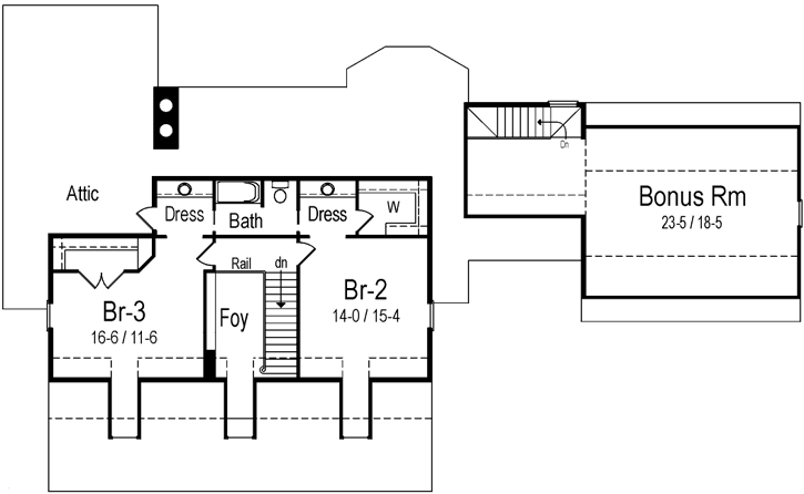 Upper/Second Floor Plan: 48-139