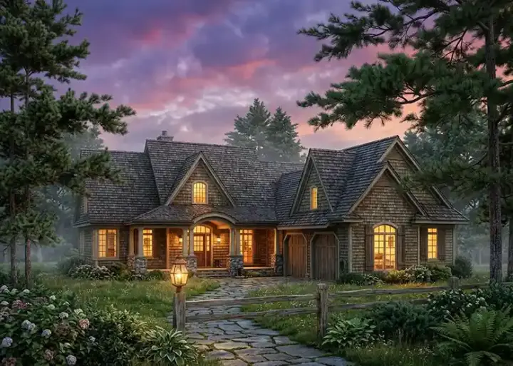 Southern house plans 48-140 - front exterior, 2,968 sq ft, 4 bed, 3 bath house plans | Monster House Plans