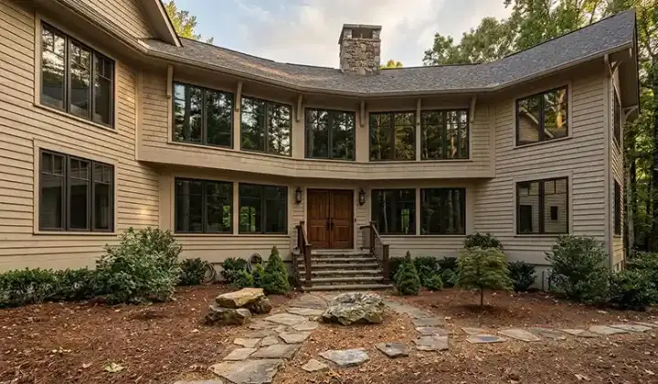 Traditional house plans 48-141 - front exterior, 3,625 sq ft, 3 bed, 3 bath house plans | Monster House Plans