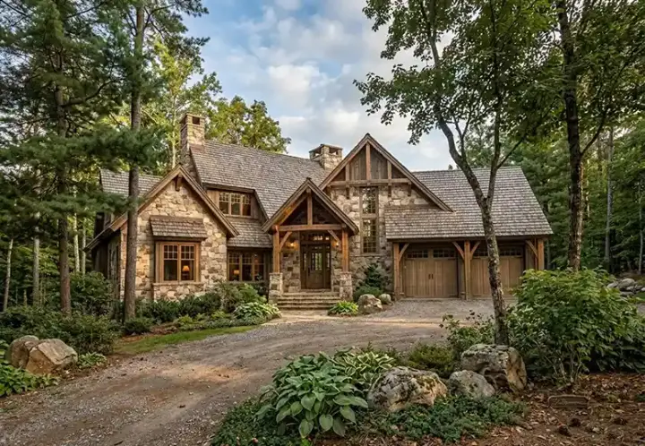 Craftsman house plans 48-142 - front exterior, 3,757 sq ft, 4 bed, 4 bath house plans | Monster House Plans