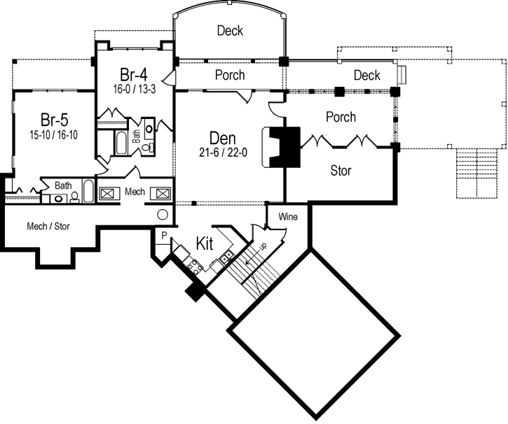 Lower Floor Plan: 48-142