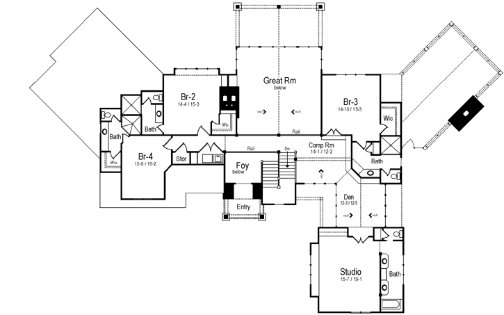 Upper/Second Floor Plan:48-145