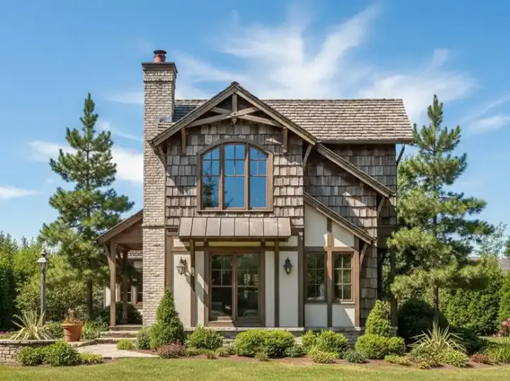 Shingle house plans 48-150 - front exterior, 1,464 sq ft, 5 bed, 3 bath house plans | Monster House Plans